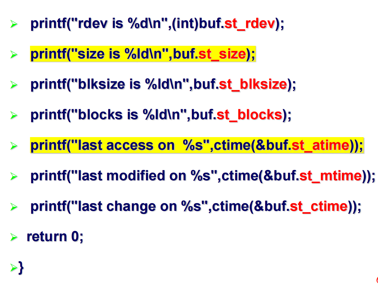 Linux笔记-学校课程-第四章-文件操作-系统调用stat-3